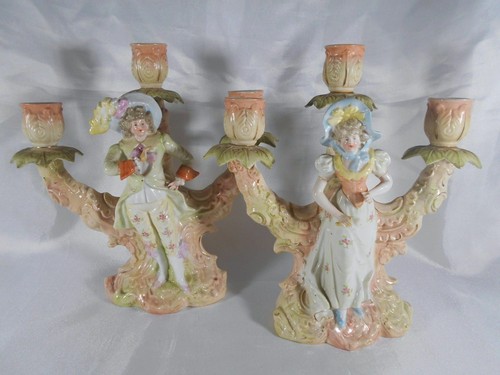 Paire candelabre bougeoir - de, /
