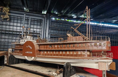 Rare maquette bateau roue - bateau,