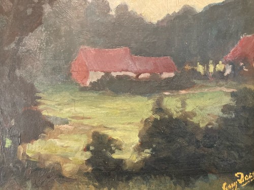 Peinture huile toile signée - huile,