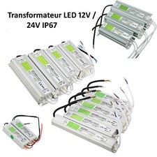 Adaptateur ?tanche IP67 DC 12V / 24V LED Transformateur d'?clairage de conducteu