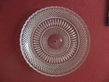 ++"533.15"GRANDE COUPELLE BOBECHE EN VERRE POUR LUSTRE A PAMPILLES "DIAM. 20 CM"