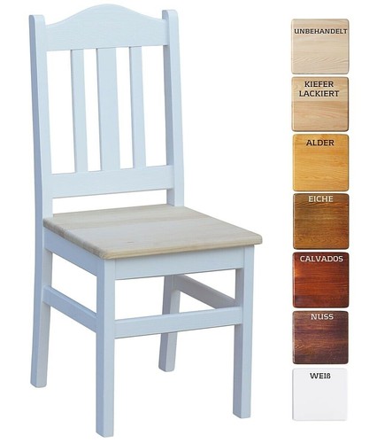 Chaise bois pin massif - pin,