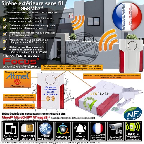 Sirène extérieure 334r - extérieure, md-334r
