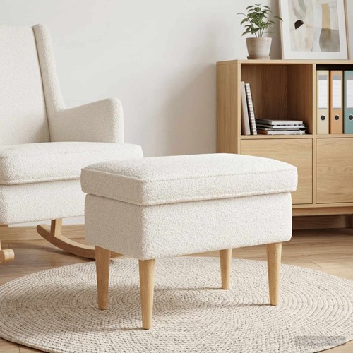 Pouf bouclé tabouret sièges - bouclé,