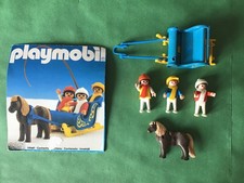 PLAYMOBIL N°3391 TRAINEAU BLEU NEIGE