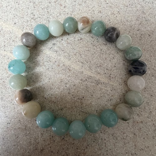 Bracelet amazonite perles - 6, mm
