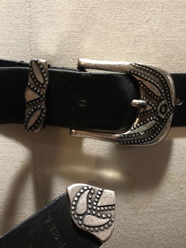 Ceinture femme cuir noir