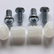 4x 102267 - 4x 105163 - IKEA manche plastique avec vis MALM HEMNES