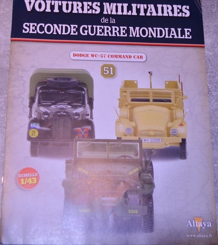 Fascicule voitures militaires - voitures,
