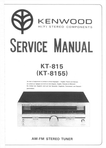 Manuel service pour kenwood - de,