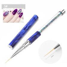 Painting UV Brush Nail Art False Tips Acrylic Powder Gel Drawing Pen Manicure