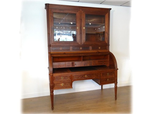 Superbe bureau cylindre louis - bureau,