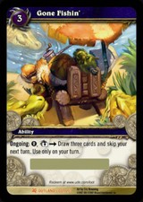 WOW World of Warcraft GONE FISHIN' Fishing Chair LOOT CARD Unscratched WOW TOY