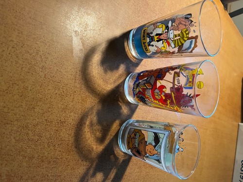 Verres vintage tintin lucky - verres, tintin,