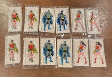 NEW 1979 Mr. Bubble DC Batman Robin Wonder Woman Puffy Sticker 4 Sets Vintage