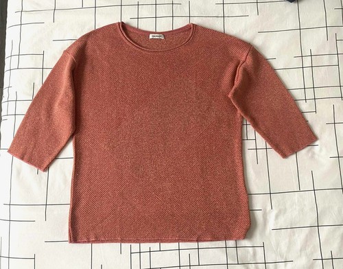 Haut femme vieux rose fils