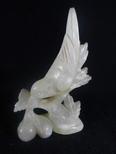 VERY BEAUTIFUL SCULPTURE / FIGURINE / STATUETTE BIRD IN ALABASTER
