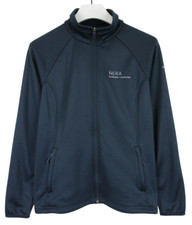 Le Sweatshirt The North Face Femme Grand Bleu Logo Poches Stretch Zip Complet