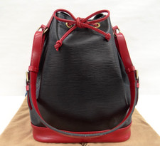 LOUIS VUITTON Epi Noe Bicolor Black Red M44017 Shoulder Bag Leather 10220260100