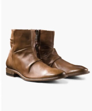 $698 Brand New John Varvatos Collection Morrison Sharpei Leather Boots 10