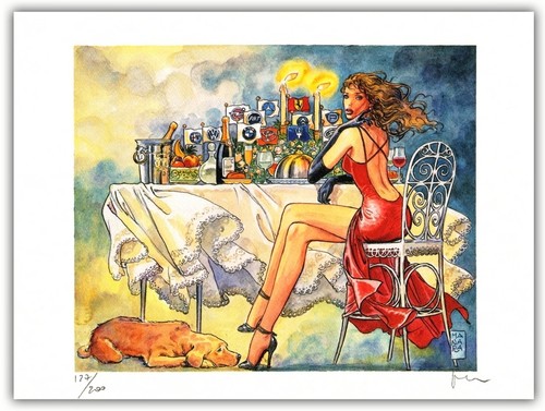 Affiche milo manara - milo, filles