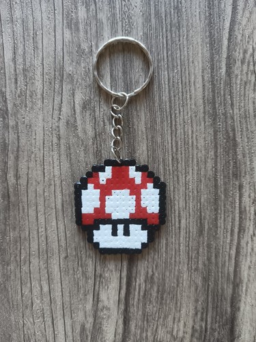 Pixel art champignon perles - pixel,