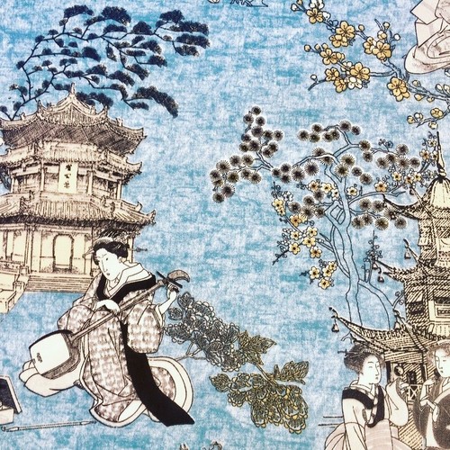 Tissu rideau sergé oriental