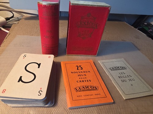 Ancien jeu cartes lexicon - de,