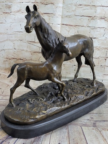 Bronze classique deux chevaux - bronze,