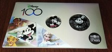 100 ème anniversaire de Disney, Pièces de 10  et 50€  cartelette jamais ouverte