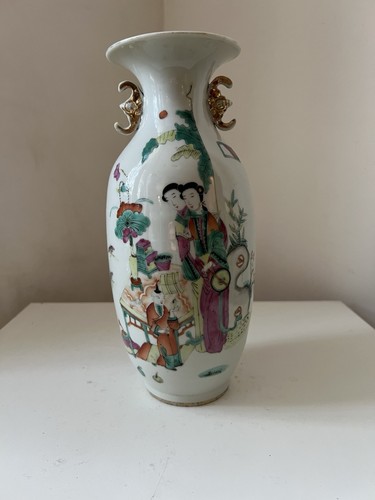 Ancien vase chinois - ancien, décor