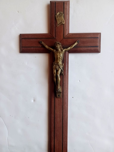 Ancien crucifix bois - ancien, en