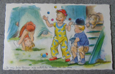 Carte fantaisie Germaine Bouret serie 1206 Le cirque