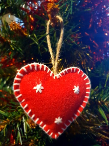 Coeur deco noel sapin - sapin, en