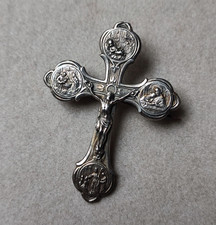 Rare broche croix religieuse