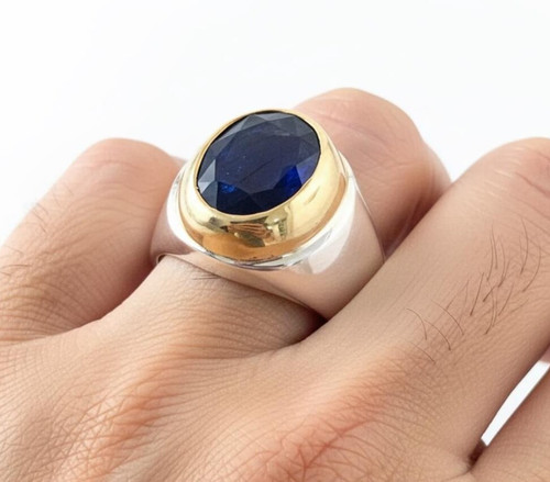 Bague argent massif - en, 925