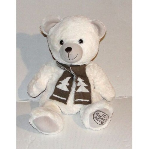 Peluche ours blanc cassé - peluche, la