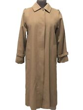 Vintage Womens M SALKO Austria Alpaca Wool Loden Tirol Trench Coat Camel Color
