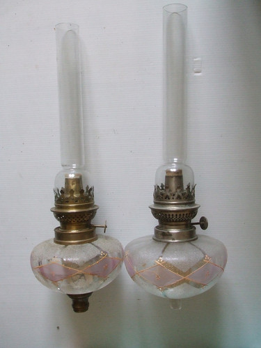 Lot reservoirs lampe petrole - lot,