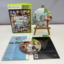 Grand Theft Auto 5 V (Xbox 360, 2013) CIB w/Manual/Map Tested Working Free Ship.