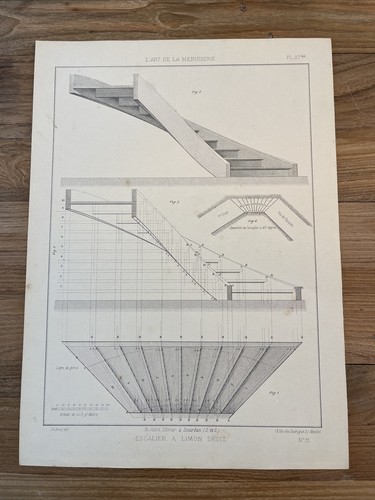 Menuiserie 1889 escalier - menuiserie, à