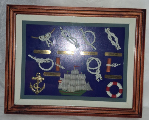 Cadre déco marin nœuds