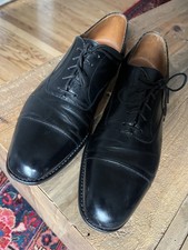 J.M.WESTON MODELE PROTEGE BLACK LEATHER  OXFORD SHOES SIZE U.K. 9.5/U.S. 10.5 D