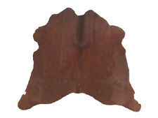 Tapis Peau De Vache Luxe  - Marron - 140 cmx 130 cm  Déco Tapis Intérieur