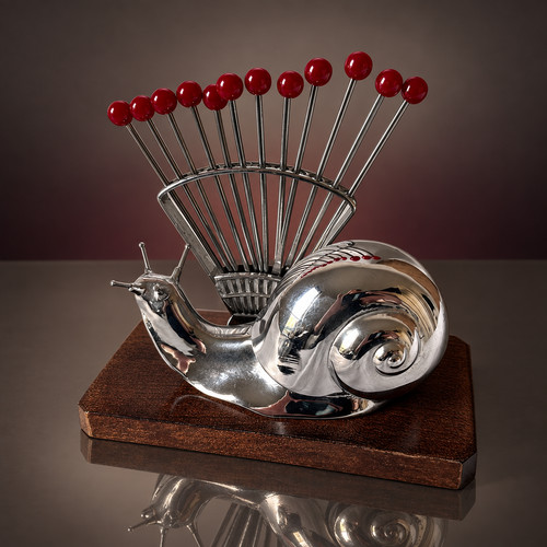 Porte piques escargot art - porte-piques,