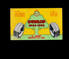 Old postcard car advertising advertising old rare collector tire dunlop school blotter