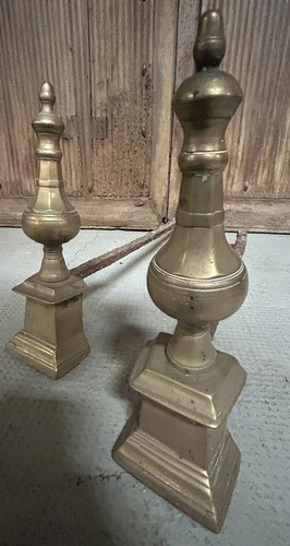 Paire chenets ancien fer - paire, de