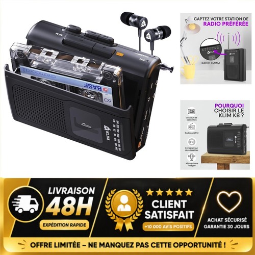 Lecteur cassette klim - cassette,