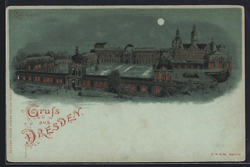 Lithographie clair lune - au,