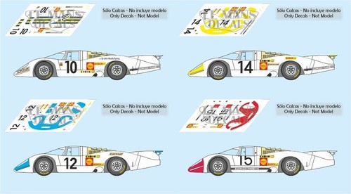 Décal porsche 917 mans - décal, le